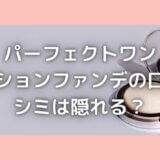 パーフェクトワンクッションファンデ口コミ|CMみたいにシミは隠れる?